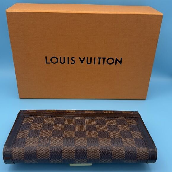 Louis Vuitton Damier Ebene Portefeuille Venice Wallet- box, dust bag, gift set - Picture 2 of 9